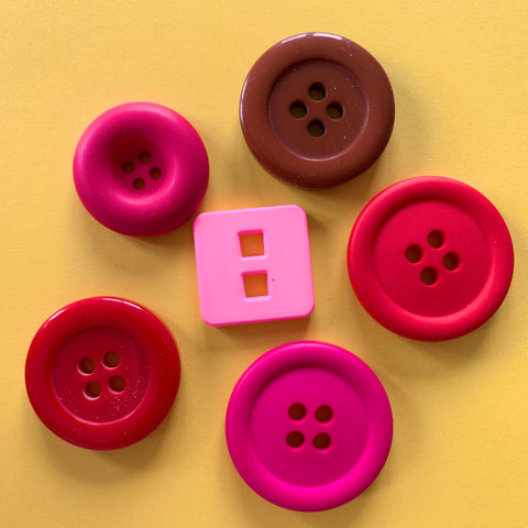 CLEARANCE Huge Plastic Button Mix