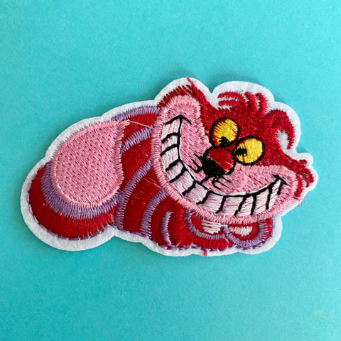 Small Cheshire Cat Embroidered Patch