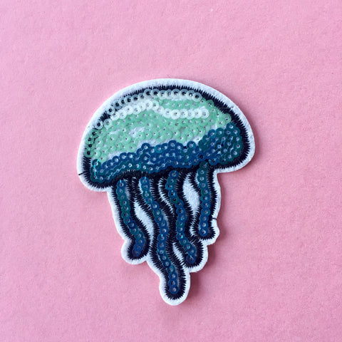 Jellyfish Sequin Patch