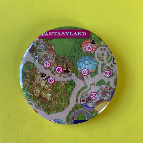 WDW Fantasyland Park Map Badge