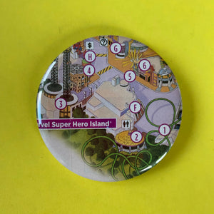 Super Hero Island Park Map Badge