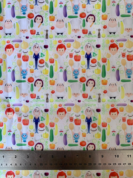 Offcut Ratatouille Polycotton Fabric