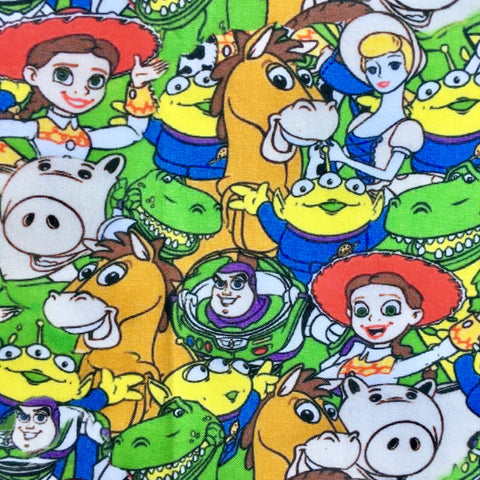 Bright Toy Story Polycotton Fabric