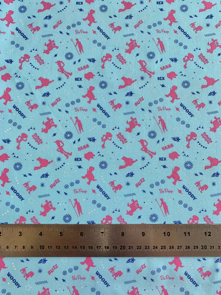 Toy Story Silhouettes Fabric