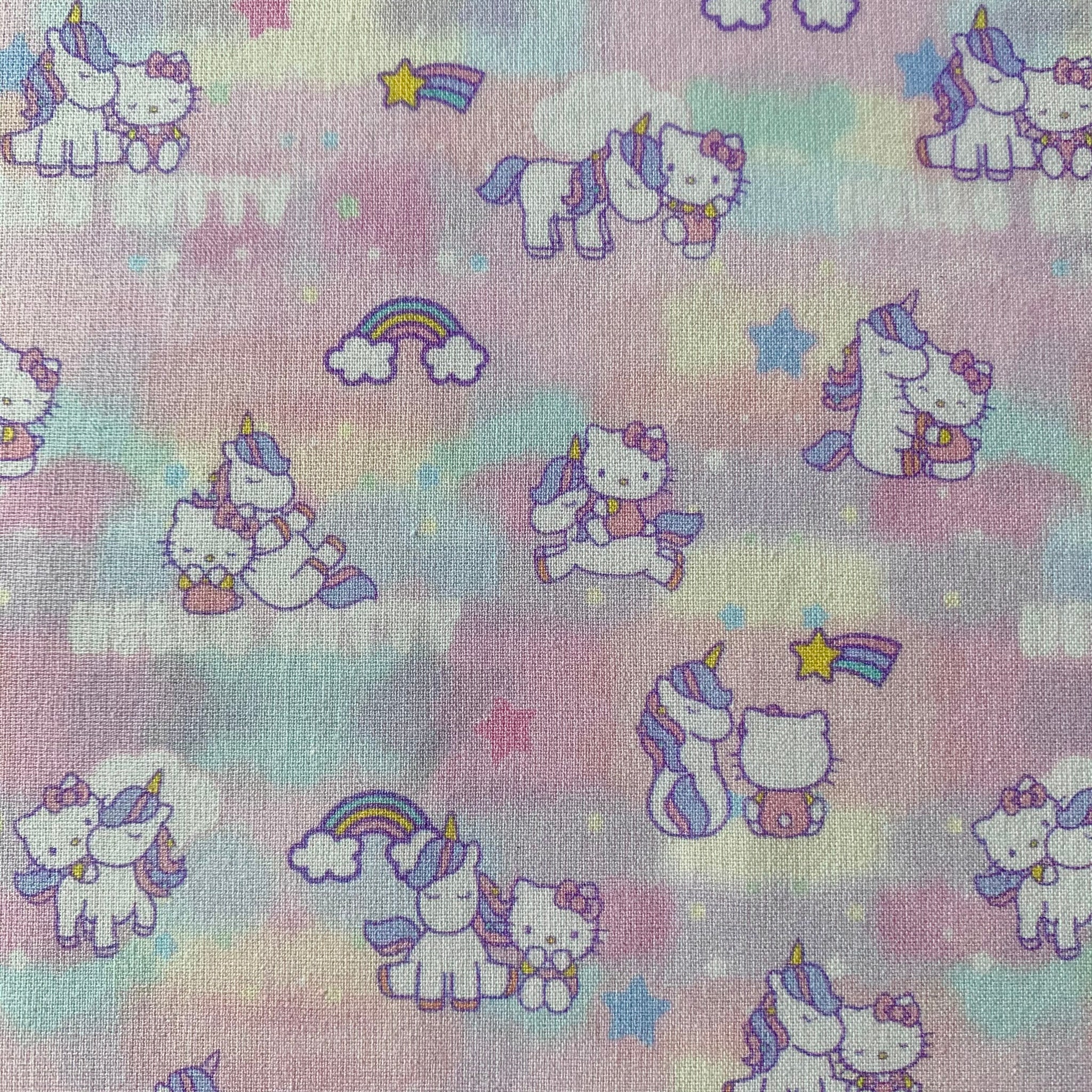 Pastel Hello Kitty Fabric