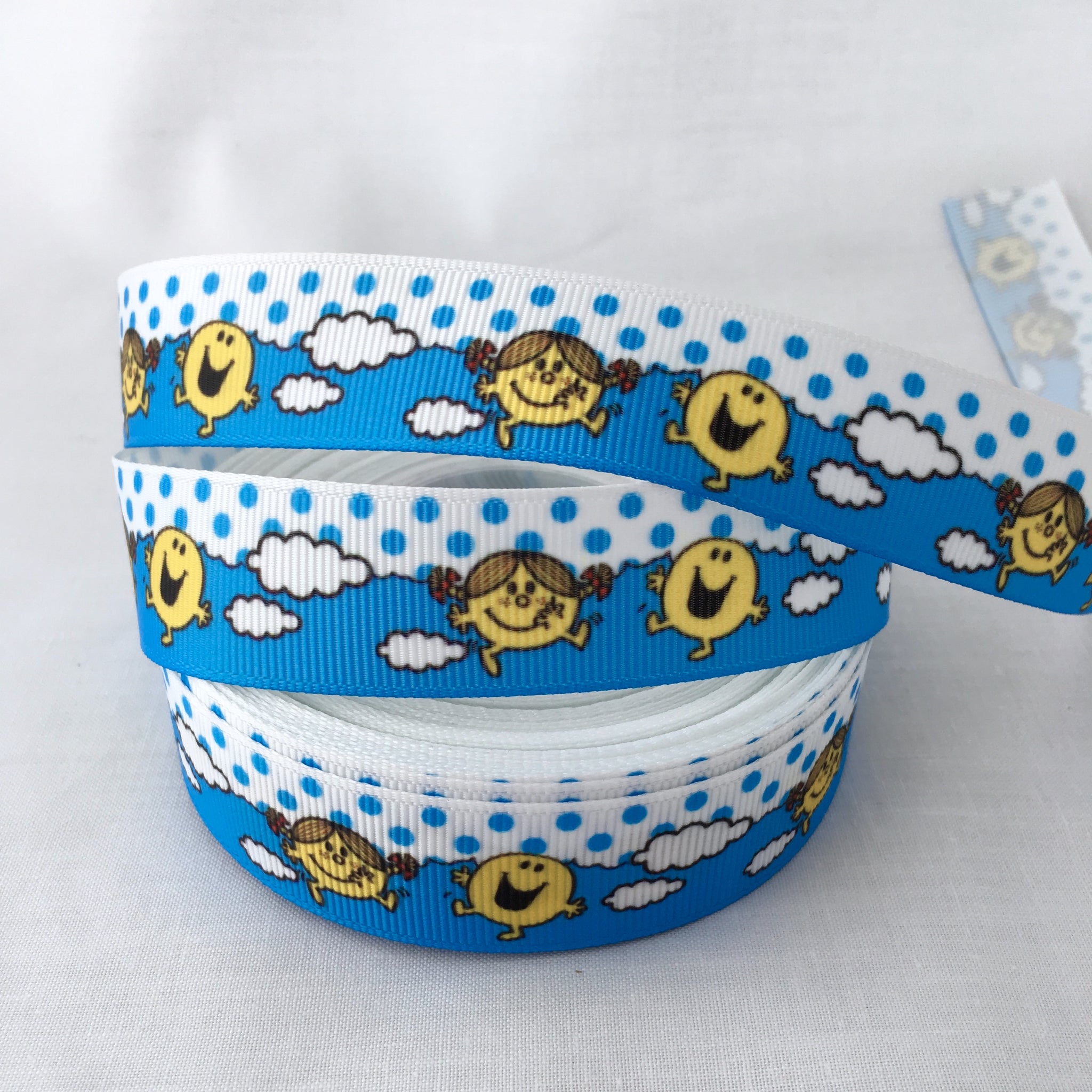 Mr Happy Grosgrain Ribbon