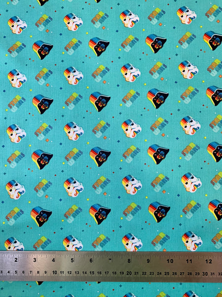 Star Wars Rainbow Stormtroopers Fabric