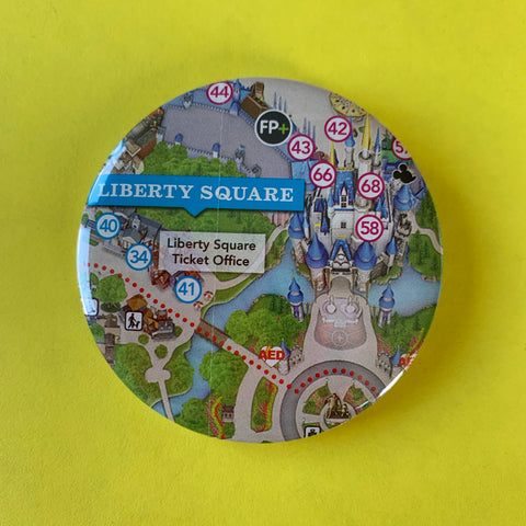 WDW Liberty Square Park Map Badge
