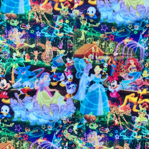 Illuminated Character Polycotton Fabric