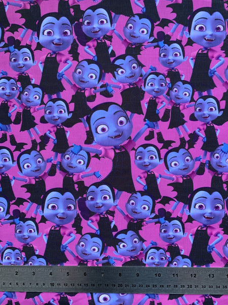 Offcut Vampirina Polycotton Fabric