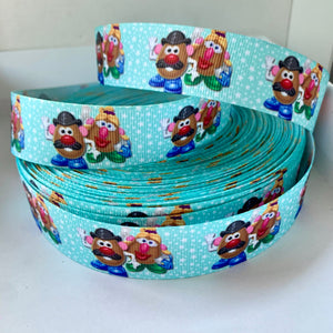 Mr and Mrs Potato Head Grosgrain Ribbon