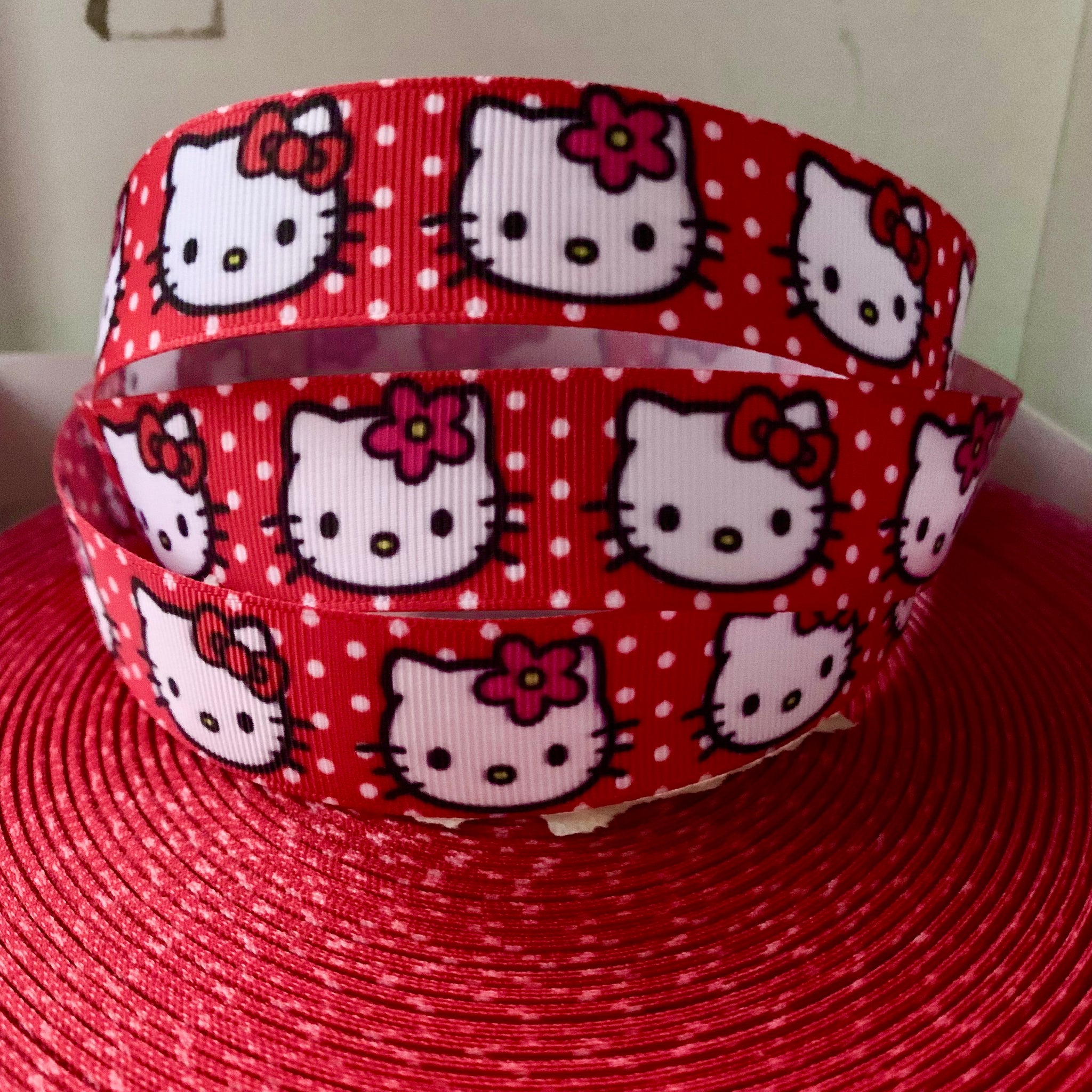 Polka Hello Kitty Ribbon