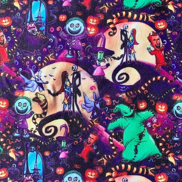 Offcut Nightmare Before Christmas Fabric