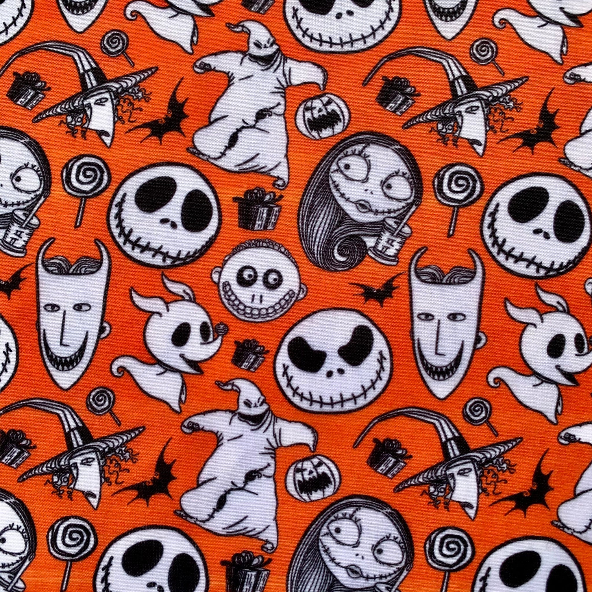 Offcut Nightmare Before Christmas Polycotton Fabric