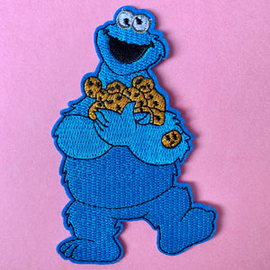 Cookie Monster Embroidered Patch