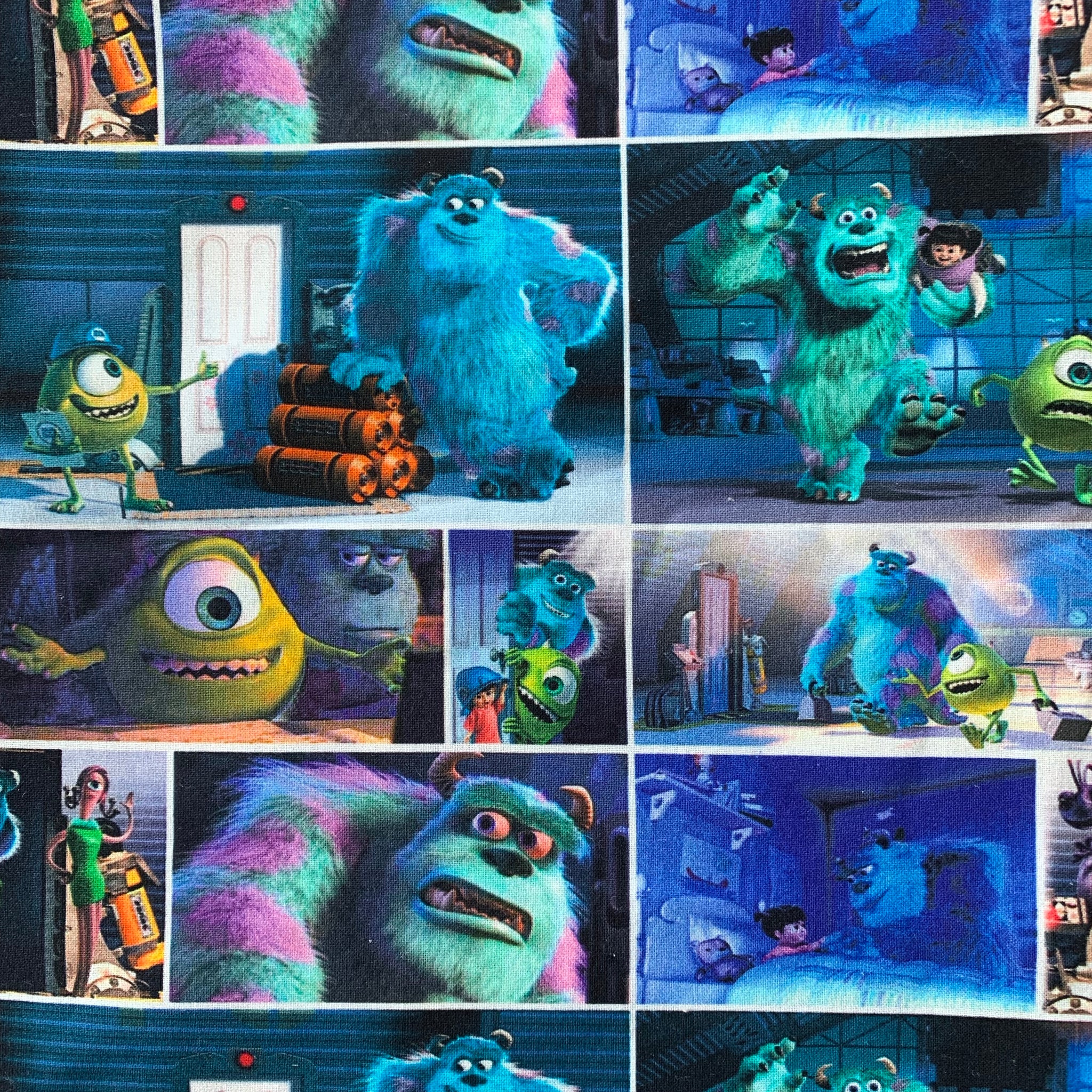 Monsters Inc Polycotton Fabric