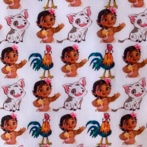 Offcut baby Moana Polycotton Fabric