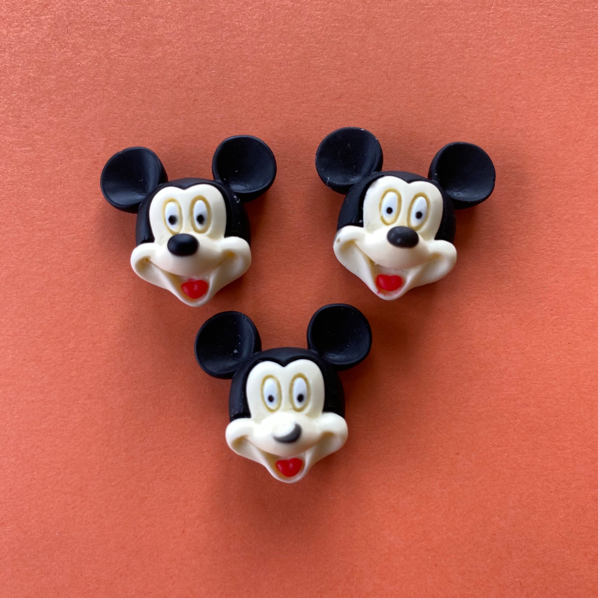 Flawed Mickey Face Flat Backs