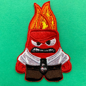 Anger Embroidered Patch