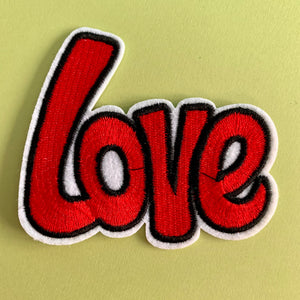 Love Embroidered Patch