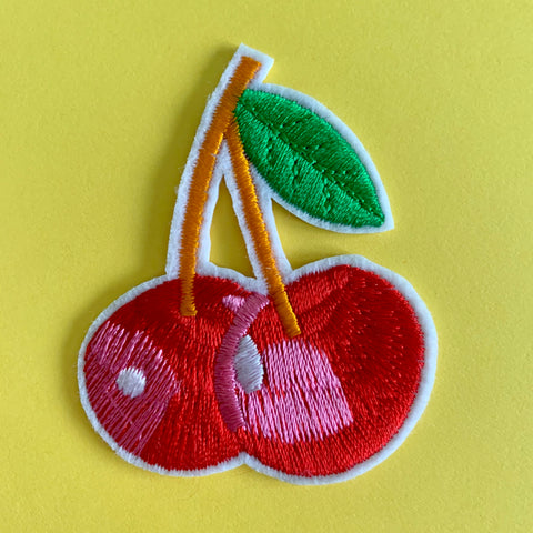 Cherries Embroidered Patch