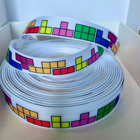 Tetris Grosgrain Ribbon