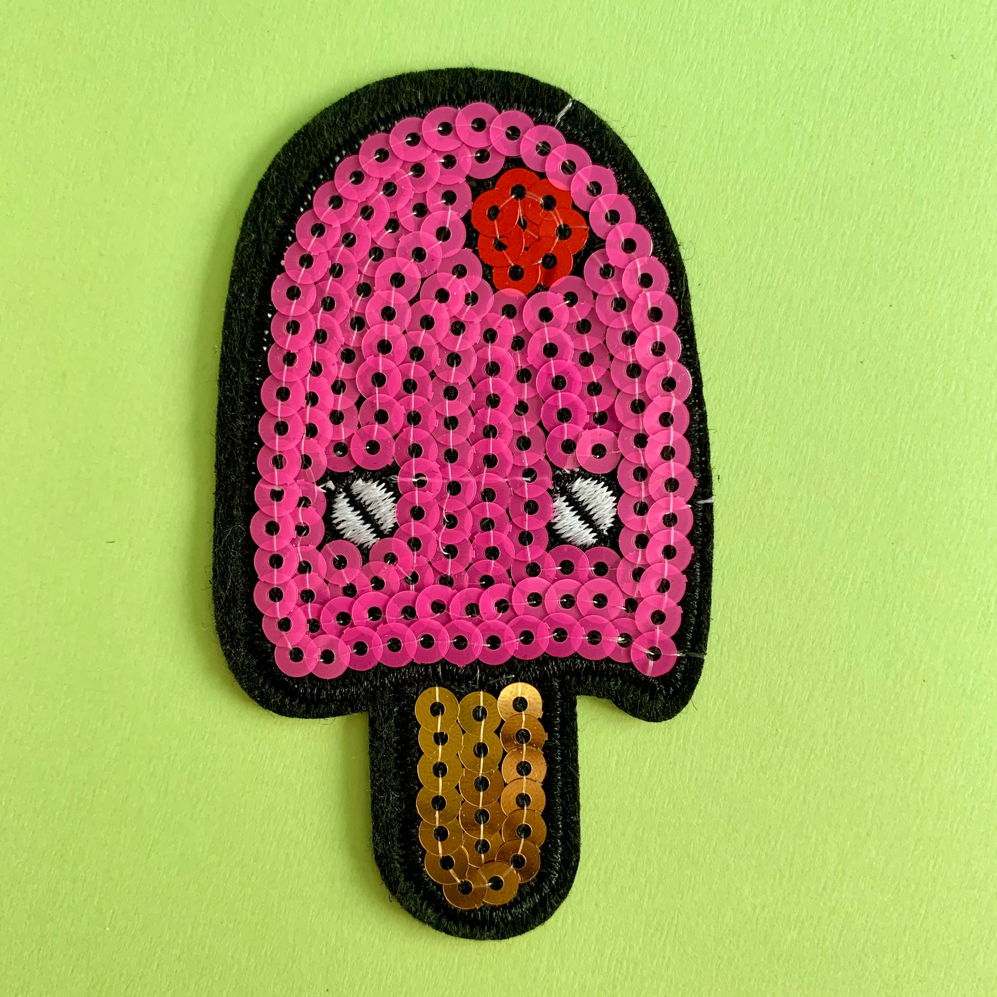 Sequin Ice Lolly Embroidered Patch