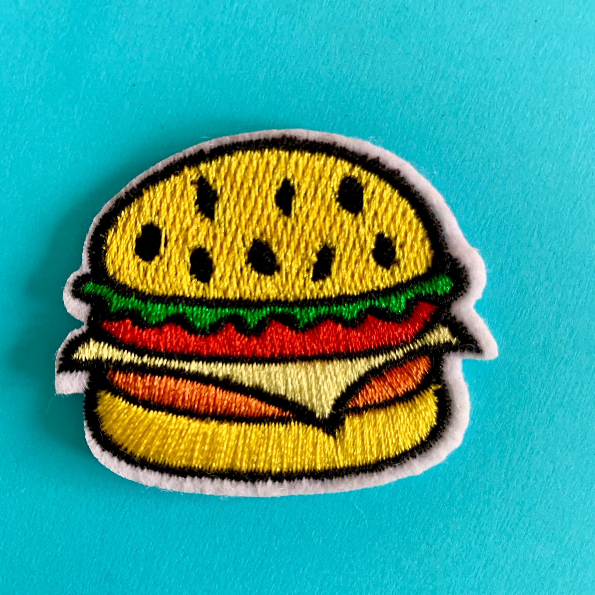 Hamburger Embroidered Patch