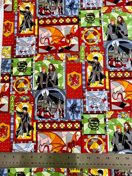 Harry Potter Stained Glass Fabric