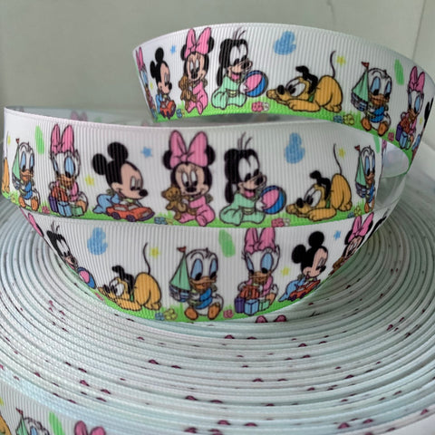 Baby Mickey and Minnie Grosgrain Ribbon