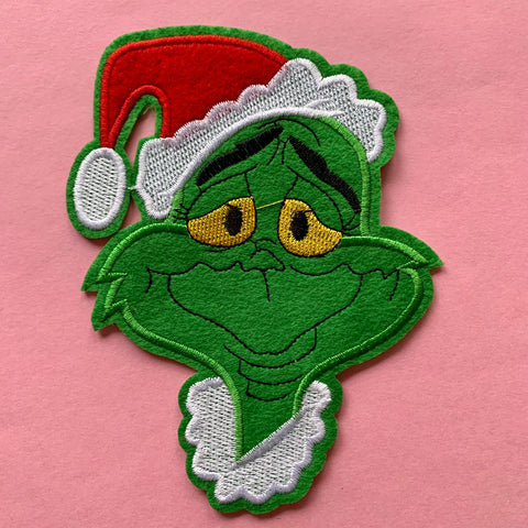 Grinch Embroidered Patch