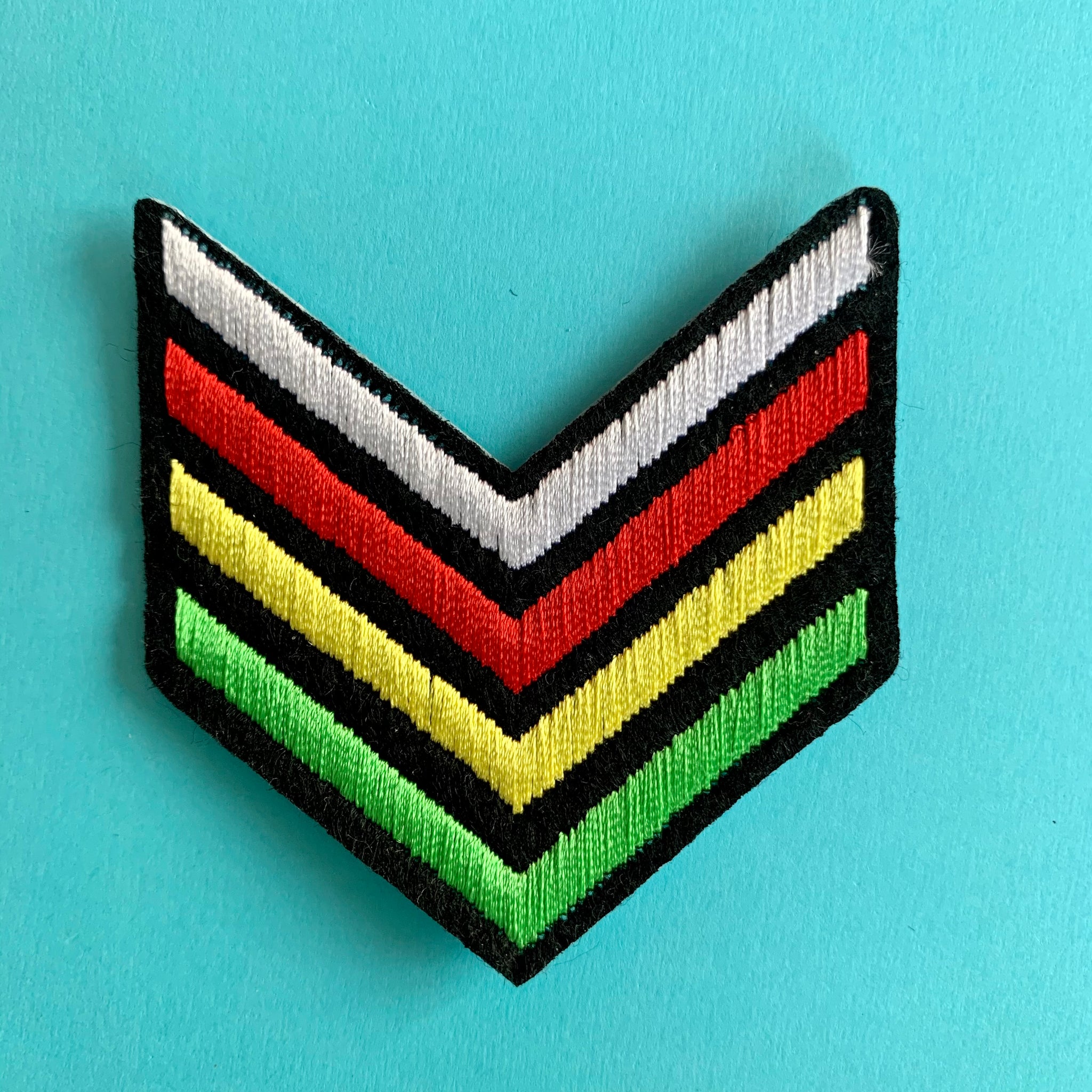 Bright Military Stripes Embroidered Patch