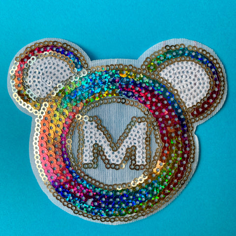 Rainbow Sequin Mickey Patch