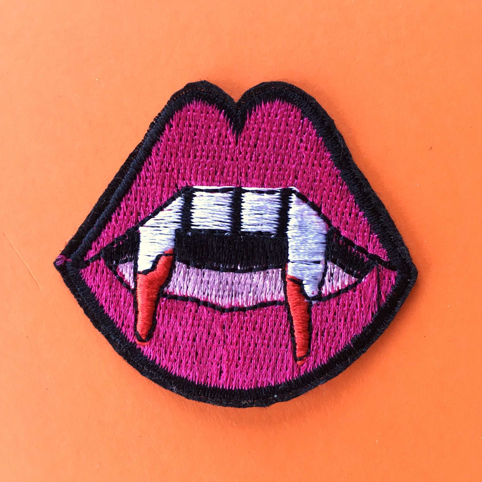 Fangs Embroidered Patch