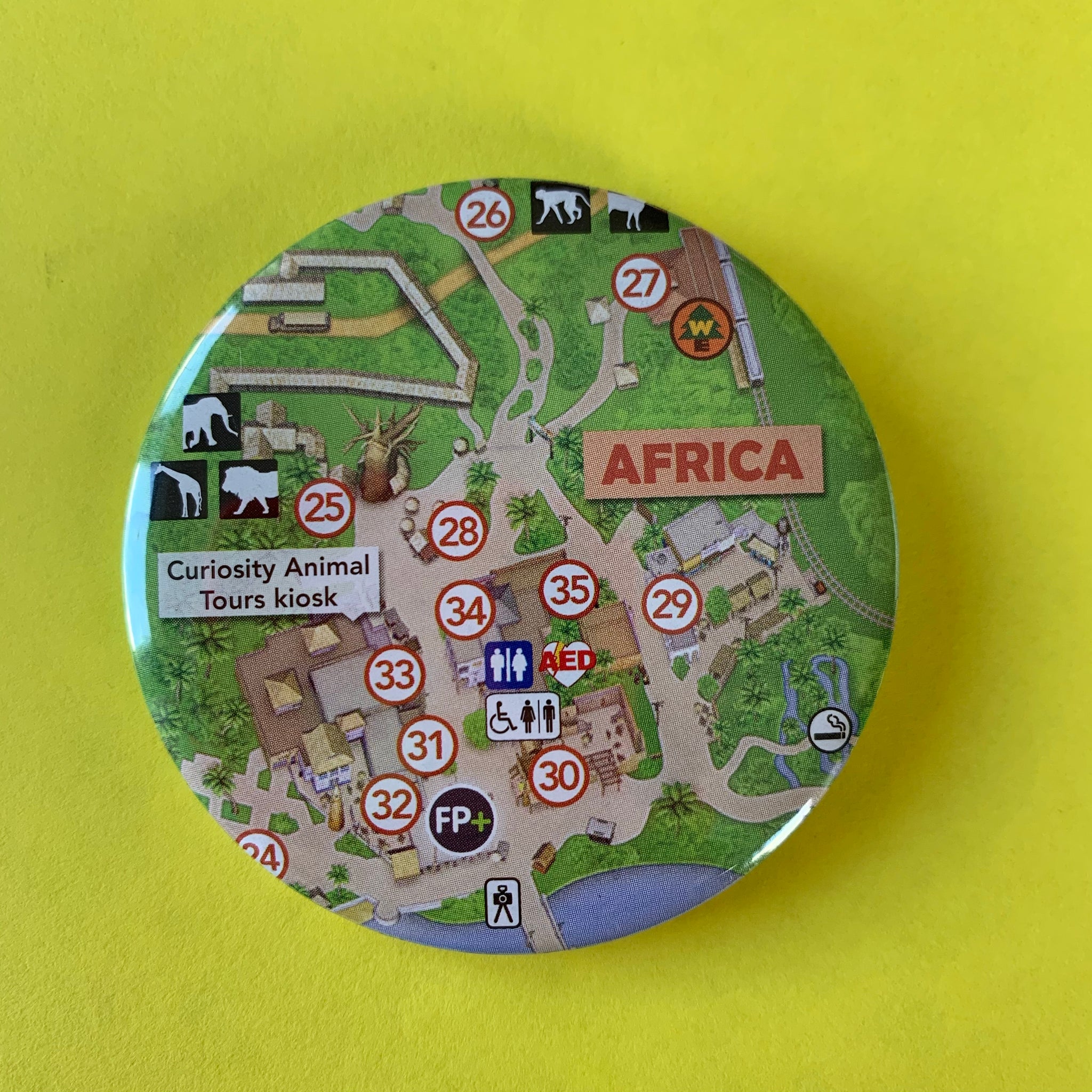 WDW Africa Park Map Badge