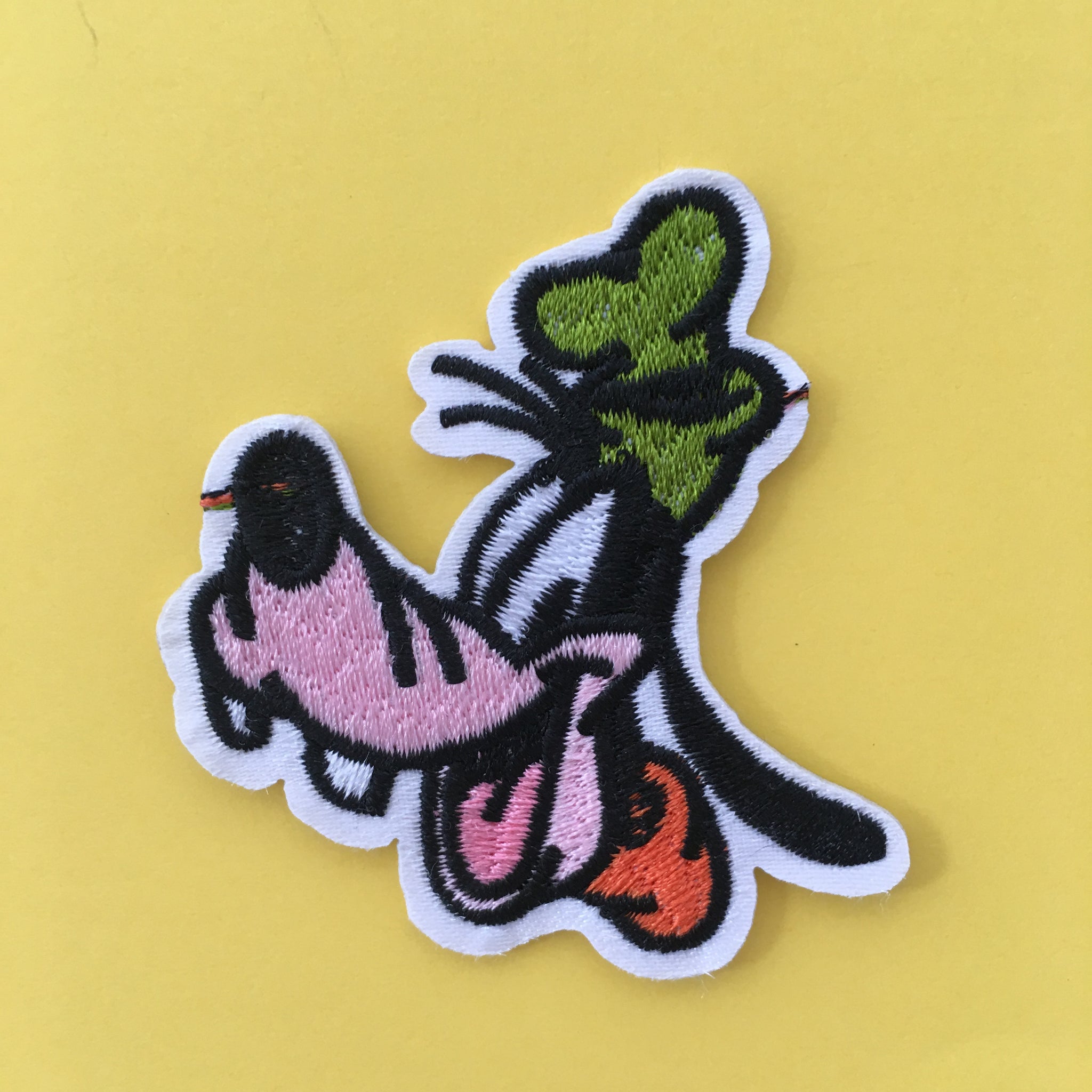 Goofy Face Embroidered Patch