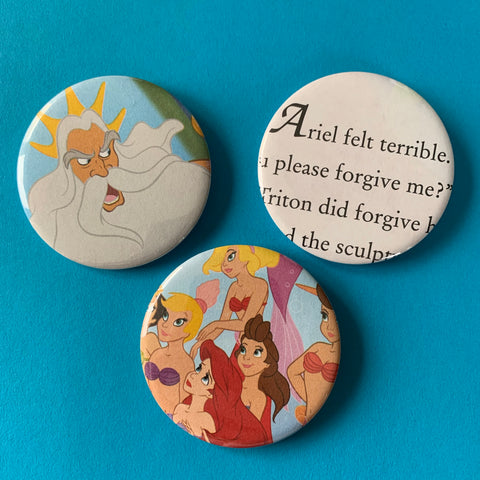 Ariel Felt Terrible Story Badges