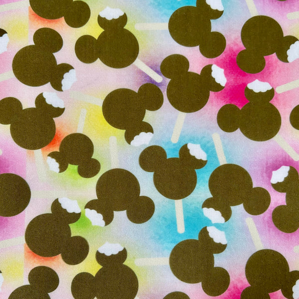 Mickey Ice Cream Polycotton Fabric