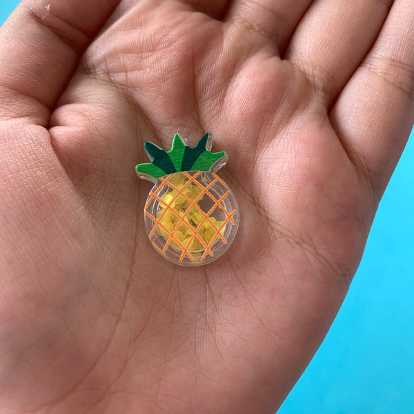 Mini Pineapple Sequin Shaker Flat Backs