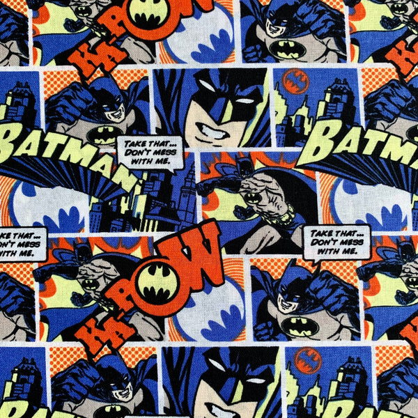 Batman Comic Book Fabric