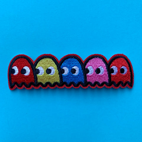 Pacman Ghosts Embroidered Patch