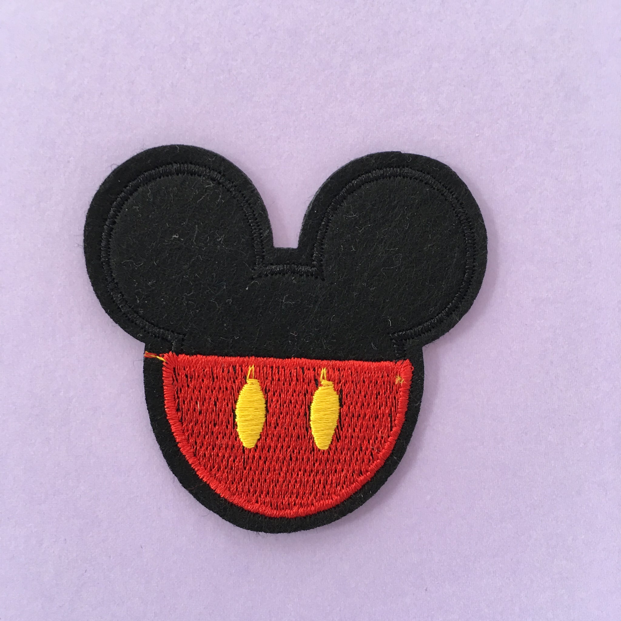 Mickey Mouse Ears Embroidered Patch