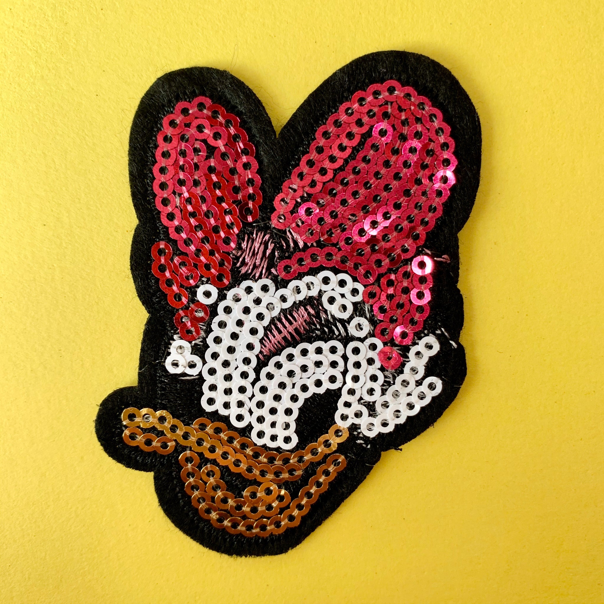 Sequin Daisy Embroidered Patch