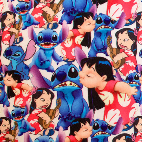 Offcut Lilo and Stitch Polycotton Fabric