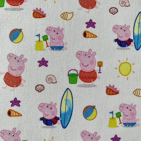 Peppa Pig Beach Fabric