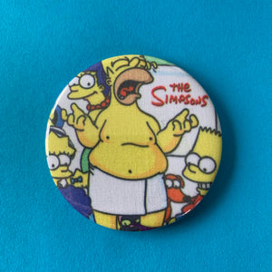 Simpsons Fabric Pocket Mirror