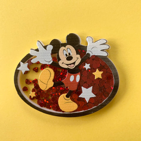 Mickey Sequin Shaker Flat Back