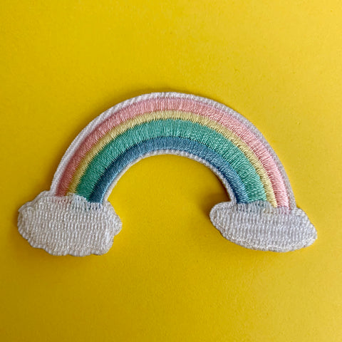 Pastel Rainbow Embroidered Patch