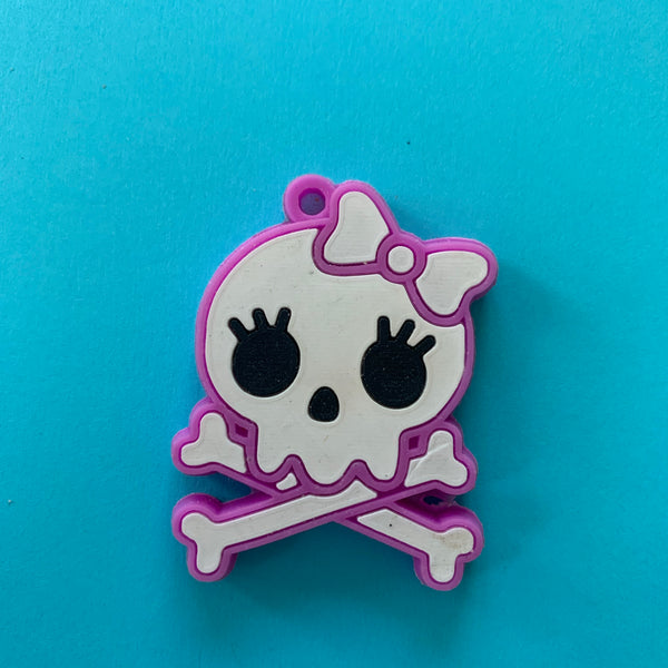 CLEARANCE Large Rubber Skull Charm