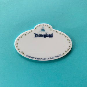 Cast Member Name Badge Flat Back